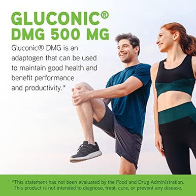 Davinci Labs Gluconic Dmg 500 Mg Dietary Supplement To Support Endurance And Immune System Function With 500 Mg Nndimethylglycine Per Tablet Vegetarian Gluten 60 Chewable Tablets