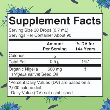 Maryruth'S Organics Black Seed Oil Liquid Drops Cold Pressed 3 Month Supply Usda Organic Black Cumin Seed Oil Immune Support Respiratory Health Sugar&Gluten Free Vegan Non-Gmo 2 Fl Oz