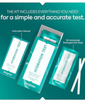 Diagnox Health Diagnox Hydration Test Strips [30 Tests] And 16 Oz Glass Water Bottle