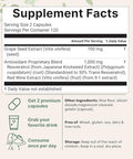 Micro Ingredients Grape Seed Extract 240 Capsules 3-In-1 Antioxidant Blend With Resveratrol & Red Wine Extracts Max Strength Polyphenols Supplement Non-Gmo