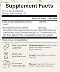 Micro Ingredients Grape Seed Extract 240 Capsules 3-In-1 Antioxidant Blend With Resveratrol & Red Wine Extracts Max Strength Polyphenols Supplement Non-Gmo