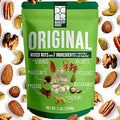 NUT CRAVINGS - Mixed Nuts Gift Basket + Green Ribbon (7 Assortments, 1 LB) Treats for Adults, Food Arrangement, Healthy Snack Care Package, Kosher