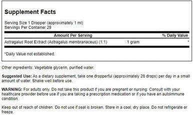 Swanson Astragalus Root Liquid Extract (Alcohol and Sugar-) 1 fl Ounce (29.6 ml) Liquid (3 Pack)