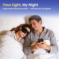 Crouvm Disposable Sleep Masks Bulk Blackout Blindfolds For Men Women Soft Eyemasks Adjustable For Sleeping Travel Yoga Light Blocking Night Eye Mask For Party Games Team Building 100 Packs