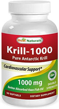 Best Naturals Krill Oil Soft Gel 1000 Mg 60 Count