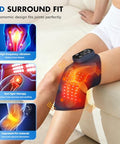 Miula Red Light Therapy & Vibration Massage Knee Brace Wireless Rechargeable With 660Nm&850Nm Light & Heating Function Relief For Knee Joint Elbow & Shoulder Pain Promotes Faster Recovery