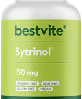 Bestvite Sytrinol 150mg (120 Vegetarian Capsules) - Patented Blend of Natural Citrus and Palm Fruit extracts - No Stearates - Vegan - Non GMO - Gluten