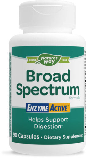 Nature's Way Broad Spectrum Enzyme Active Helps Support Optimal Digestion, 90 Capsules, 90 Count