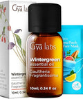 Gya Labs Wintergreen Essential Oil For Diffuser & Thyme Oil For Hair Set - Aromatherapy Grade Essential Oils Set - Gya Labs