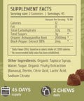 Herbamama Ashwagandha Gummies - 2000Mg Pure Ashwagandha Root With Black Pepper For Calm & Mood Support - Vegan Non-Gmo Calming Supplements For Adults - 90 Pectin-Based Banana-Flavored Chews