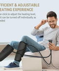 Fit King Air Compression Leg Massager With Heat - Great For Wife Mom Dad