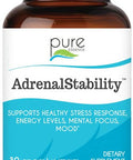 Adrenal Stability by Pure Essence - Adrenal Fatigue Supplement with Ashwagandha, Holy Basil, Supports Healthy Stress Response, Energy, Sleep (30 Caps)