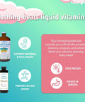 Liquidhealth Prenatal Baby Booster Pregnancy Vitamin Bundle - Vegan Women's Prenatal Multivitamin with SunActive & Ferrochel Iron Folate Whole Foods