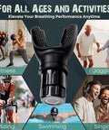 Bodyssey Breathing Enhancer | Premium Silicone Trainer | Boost Breathing Efficiency | Adjustable Resistance Levels | Compact Portable And Easy To Maintain