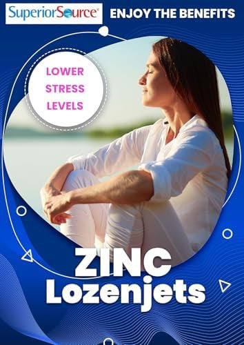 Superior Source Zinc Lozenjets, Zinc (5 Mg), Vitamin C (15 Mg), Quick Dissolve Microlingual Tablets, 60 Ct, Supports Immune, Skin And Antioxidant Health. Non-Gmo