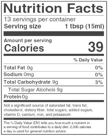 Nunaturals Stevia Syrup Sugar- Sweetener Plant-Based Sugar Substitute Zero Calorie Maple 6.6oz (6-Pack)