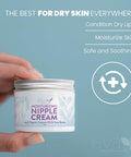 Eva Naturals Safe Nipple Cream For Breastfeeding Nipple Balm For Dry Cracked Nipples Lanolin Nipple Butter For Breastfeeding Pain With Organic Shea Butter Coconut Butter & Argan Oil