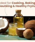 Wellsley Farms Organic Extra Virgin Coconut Oil - Unrefined, 100% Pure & Natural - Vegan, Non-GMO, Gluten-Free and Keto-Friendly Cooking Coconut Oil - Ideal for Skin Care & Hair Care - 54 oz (1 Pack)
