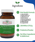 Foods For Gut Oral Care Probiotics Powder 200 Billion Cfu | Ent & Upper Respiratory Immune Support | High Potency (30 Gram)