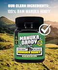 Manuka Daddy - Raw & Certified, MGO 100+ Manuka Honey, 100% Pure, Non-GMO, Direct from New Zealand, Daily Wellness, Family-Owned, 8.8oz (250g)