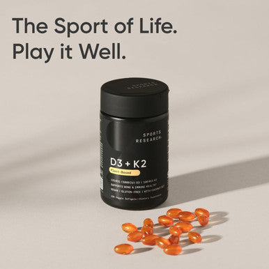 Sports Research Vitamin D3 + K2 With Coconut Mct Oil Vegan D3 5000 Iu With K2 100 Mcg For Bone & Immune Health Vegan Certified Soy & Gluten - 120 Softgels