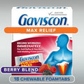 Gaviscon Max Berry- Long-Lasting Acid Reflux And Heartburn Relief 18 Count