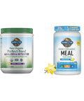 Garden of Life Raw Organic Perfect Food Alkalizer & Detoxifier Juiced Greens Superfood Powder & Vegan Protein Powder - Raw Organic Meal Replacement Shakes - Vanilla - Pea Protein