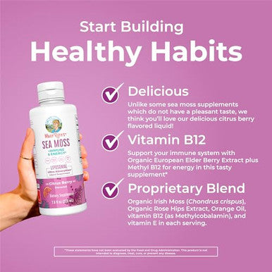 Maryruth'S Maryruth Organics Sea Moss Liposomal (Citrus Berry) & Collagen Booster (Maple Hot Cocoa) Clean Label Project Verified Vitamins For Energy Immunity And Overall Wellness Vegan Non-Gmo