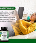 Emerald Labs Vision Health - Premium Eye Health Supplement With Lutein, Zeaxanthin & Albion Chelated Zinc - Vegan & Gluten- - 60 Vegetable Capsules (30-Day Supply)