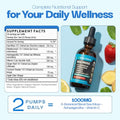 Drops Of Nature Ashwagandha & Turmeric Liquid Drops - Vitamin C Sea Moss Apple Cider Vinegar Bladderwrack - Vegan Liquid Drops For Comprehensive Wellness Support & Vital Immunity (Strawberry Ginger Lemonade 60Ml)