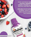 Bluebonnet Nutrition Liquid Calcium Citrate Magnesium Citrate Vitamin D3 Bone Health Gluten Soy Milk Kosher Blueberry And Mixed Berry Combo