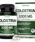Dorado Nutrition Colostrum Supplement Per Serving (Bovine Colostrum Capsules From First Milking 120 Count 1000Mg