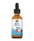 Kal B-12 Dropins 1000 Mcg | Natural Grape Flavor | Healthy Energy, Nerve & Red Blood Cell Support | 2 Fl Oz, 196 Serv.