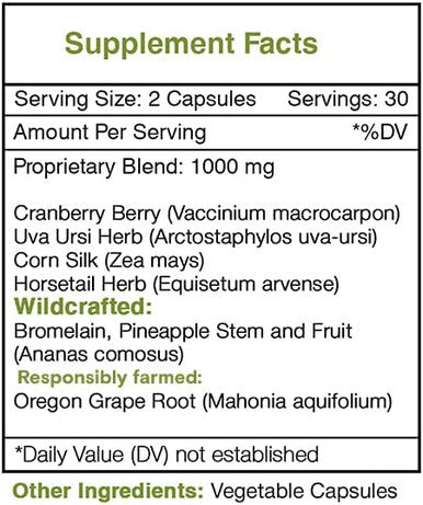 Secrets of the Tribe - UTI Secret, Urinary Tract Formula, Herbal Supplement Blend (60 Capsules)