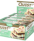 Quest Nutrition Protein Bar Peppermint Bark. Low Carb Meal Replacement Bar W/ 20G Protein. High Fiber Soy-Free Gluten-Free (24 Count)