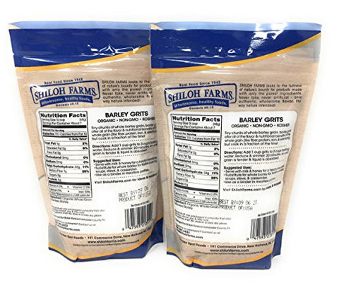 Shiloh Farms Organic Barley Grits -- 12 oz - 2 pc