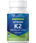 Rite Aid Vitamin K2 Softgels 100Mcg, 60 Ct, Supports Healthy Bones And Circulatory System