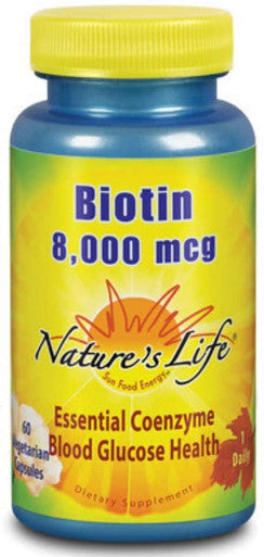 Nature's Life Biotin 8,000 mcg | 60 ct