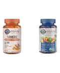 Garden of Life Organics Turmeric Inflammatory Response Gummy & Organics Men 40+ Gummy Vitamins 40+Multi Berry 120 Count