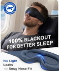 Focbeo Weighted Eye Mask For Sleeping - 100% Blackout Sleep Mask For Women & Men 3D Contoured Eye Mask For Lash Extensions Zero Eye Pressure Memory Foam Adjustable Strap For Airplane Travel & Meditation