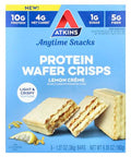 Atkins Anytime Snacks Protein Wafer Crisps Lemon Creme 5 Bars 1.27 Oz (36 G) Each