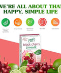 True Citrus TRUE LIME Black Cherry Limeade Drink Mix (10 Packets) No Artificial Sweeteners Low Calorie Water Flavor Packets & Water Enhancer with Stevia