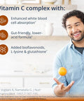 Metagenics Ultra PotentC 1000 Buffered Vitamin C Supplement with Antioxidant Support Supports Immune Health Collagen Formation and Stomach Comfort NonGMO and GlutenFree 90 Tablets