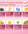 Ojoijio Glutathione 5000Mg Gummies With Marine Collagen - Skin Brightening & Anti-Aging Supplement Supports Wrinkle & Dark Spot Reduction - Halal Gmp Certified 60 Chewables