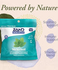 Zand Immunity Menthol Throat Lozenges 2 Pack - Good-For-You Dry Mouth Lozenges - Immune Support Supplement W/Menthol Zinc 5Mg Slippery Elm Soothe A Dry Throat Natural Flavor Gluten 50Ct Ea