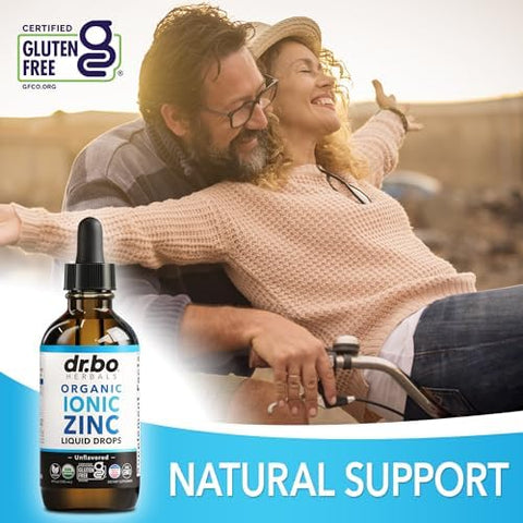 Zinc Supplements Liquid Drops Organic Pure Organic Ionic Liquid Zinc Supplement Drops for Kids Adults Women and Men Vegan Skin Immune Support Supplements for Toddler Kids Adults Women Men 4 Oz