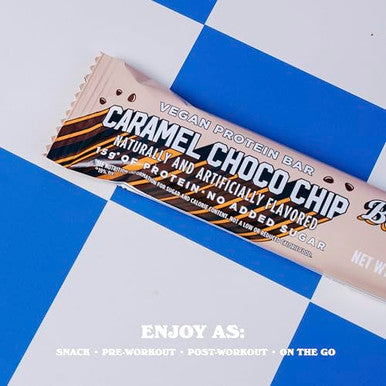 Barebells Plant Based Protein Bars Vegan Caramel Choco Chip 12 Count 15G Of Plantbased High Protein Treats Chocolate Nutrition Bar With 1G Total Sugar On The Go Breakfast Or Postworkout Snack