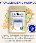 Dr Teal'S Epsom Salt Magnesium SoakSensitive Skin With Colloidal Oatmeal & Cucumber Extract3 Lbs