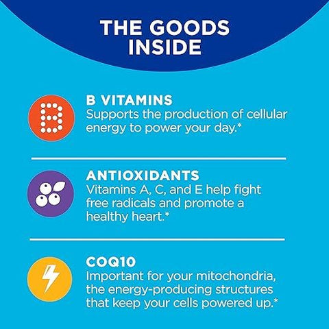 Olly MenS Multivitamin Gummy Overall Health And Immune Support and Metabolism Gummy Rings Apple Cider Vinegar Vitamin B12 Chromium
