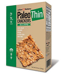 Julian Bakery Paleo Thin Crackers | Salt & Pepper | USDA Organic | Gluten-Free | Grain-Free | GMO Free | Low Carb | 1 Pack